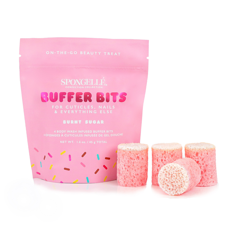 Spongellé Burnt Sugar | Confection Buffer Bits Pedi Buffer White Smoke