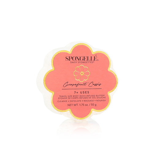 Spongellé Grapefruit Cassis | Daisy Spongette Body Wash Infused Buffer Salmon