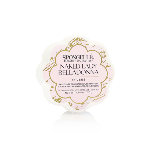 Spongellé Naked Lady Belladonna | Elevation Spongette Body Wash Infused Buffer Misty Rose