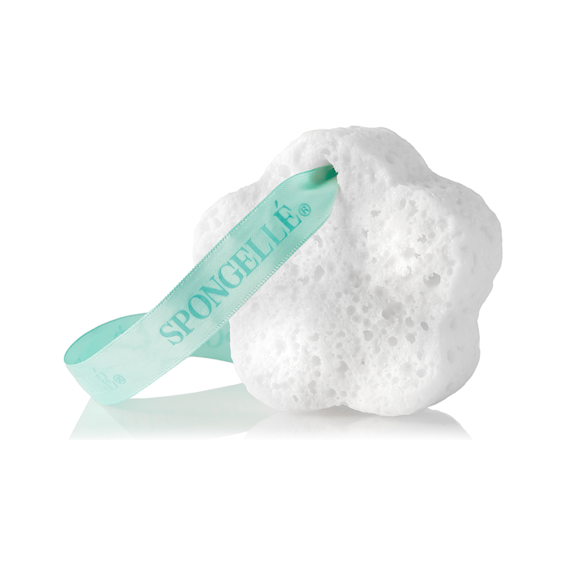 Spongellé Mystic Rose Spongette | Florica Body Wash Infused Buffer White Smoke