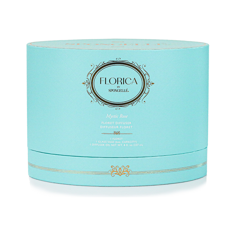 Spongellé Mystic Rose Floret Diffuser | Florica Home Fragrance Light Blue