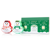 Spongellé Let It Snow | Holiday Snowman Gift Set Body Wash Infused Buffer White Smoke