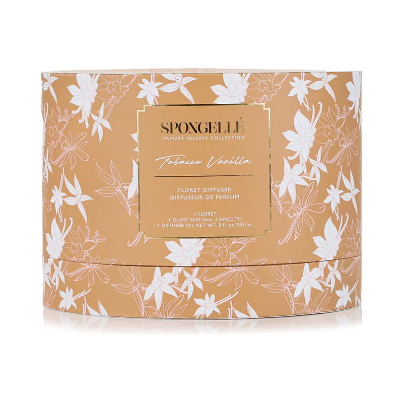 Spongellé Tobacco Vanilla | Private Reserve Diffuser Home Fragrance Dark Salmon