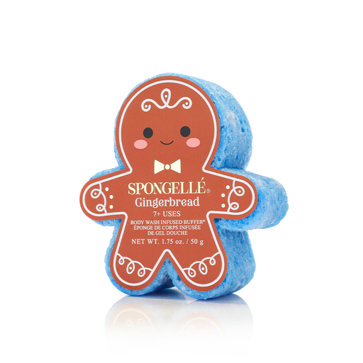 Spongellé Gingerbread | Holiday Gingerbread Body Wash Infused Buffer Chocolate