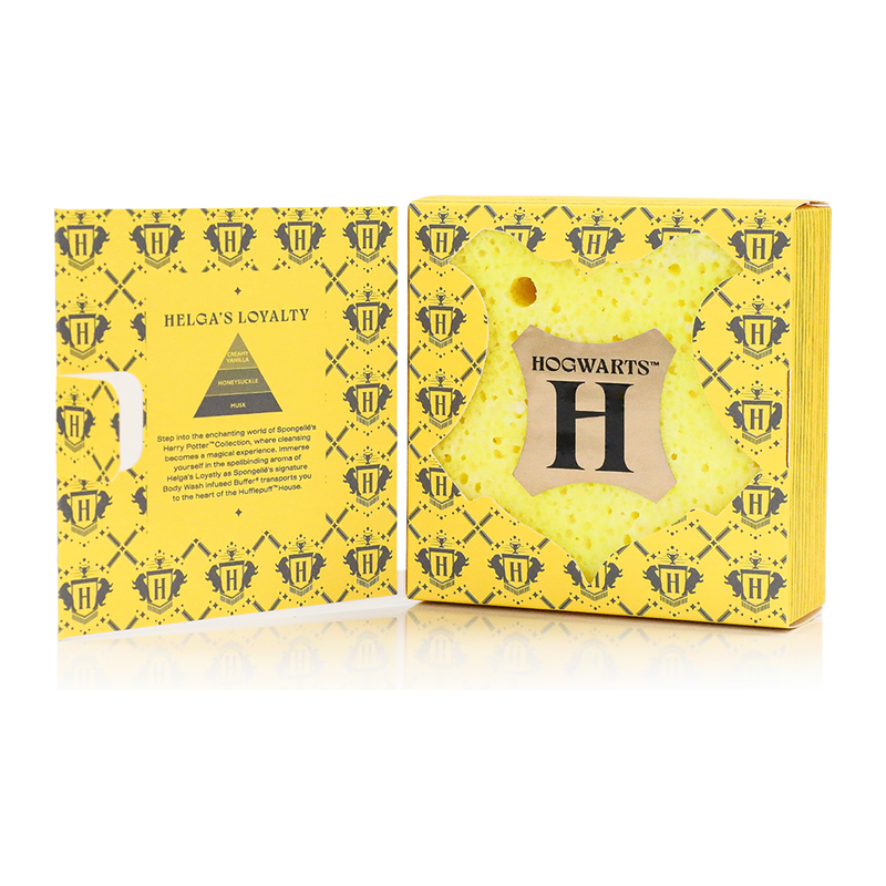 Spongellé Hufflepuff™ Helga's Loyalty Buffer | Harry Potter™ Collection Body Wash Infused Buffer Light Goldenrod