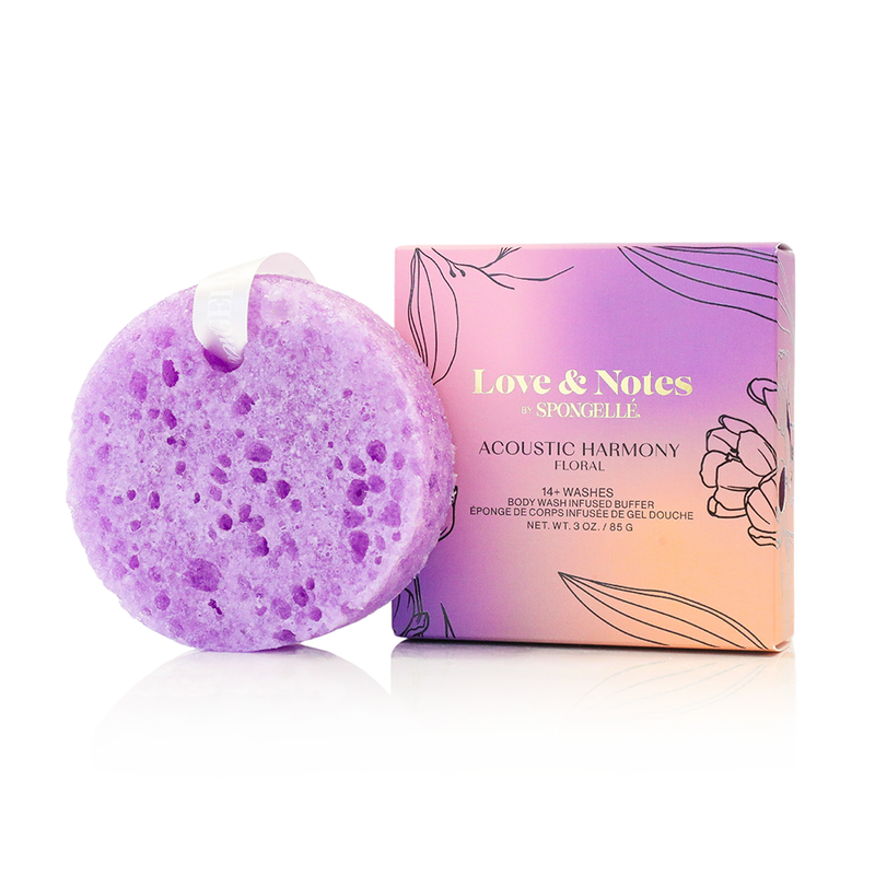 Spongellé Acoustic Harmony | Love & Notes Body Buffer Body Wash Infused Buffer Plum