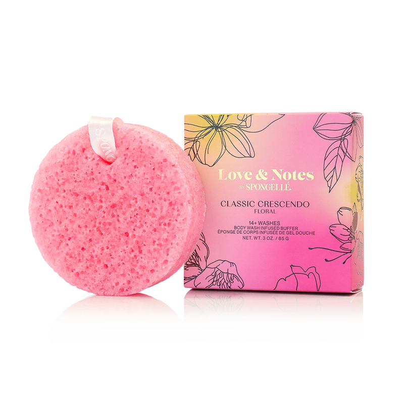 Spongellé Classic Crescendo | Love & Notes Body Buffer Body Wash Infused Buffer Light Pink