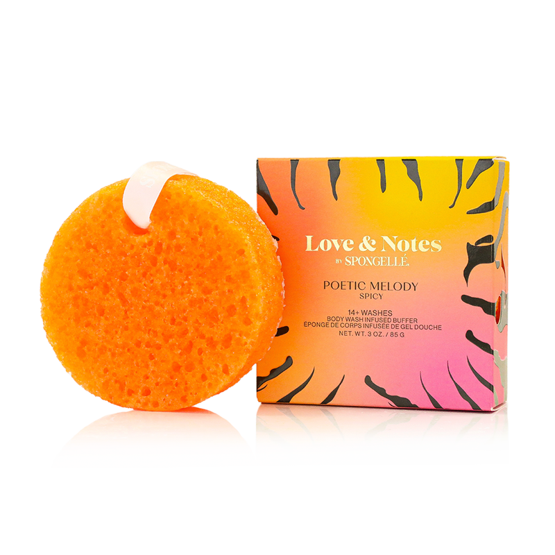 Spongellé Poetic Melody | Love & Notes Body Buffer Body Wash Infused Buffer Goldenrod
