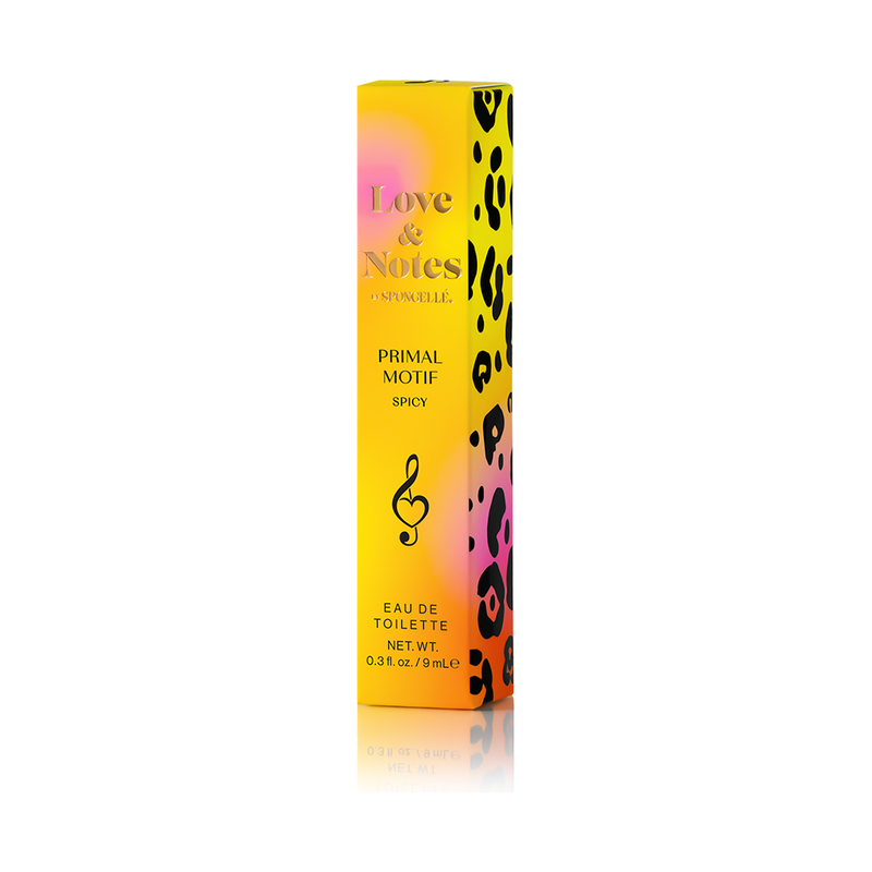 Spongellé Primal Motif | Love & Notes Eau de Toilette Body Fragrance Gold