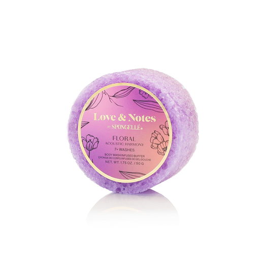Spongellé Acoustic Harmony | Love & Notes Spongette Body Wash Infused Buffer White Smoke