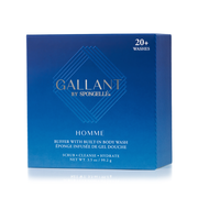 Spongellé 20+ Men's Gallant Buffer Body Wash Infused Buffer Dark Cyan