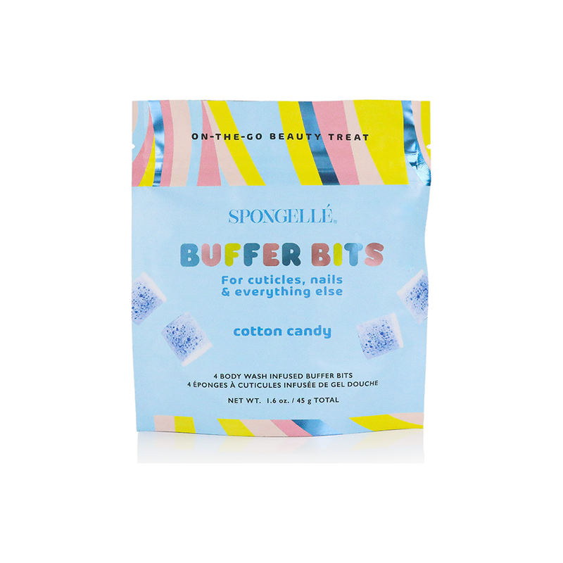 Spongellé Cotton Candy | PediPOP! Buffer Bits Pedi Buffer Powder Blue