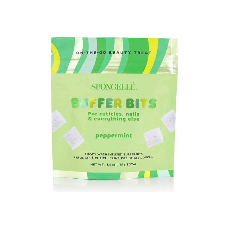 Spongellé Peppermint | PediPOP! Buffer Bits Pedi Buffer Pale Green