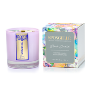 Spongellé Black Orchid | Private Reserve Candle Home Fragrance Dark Gray