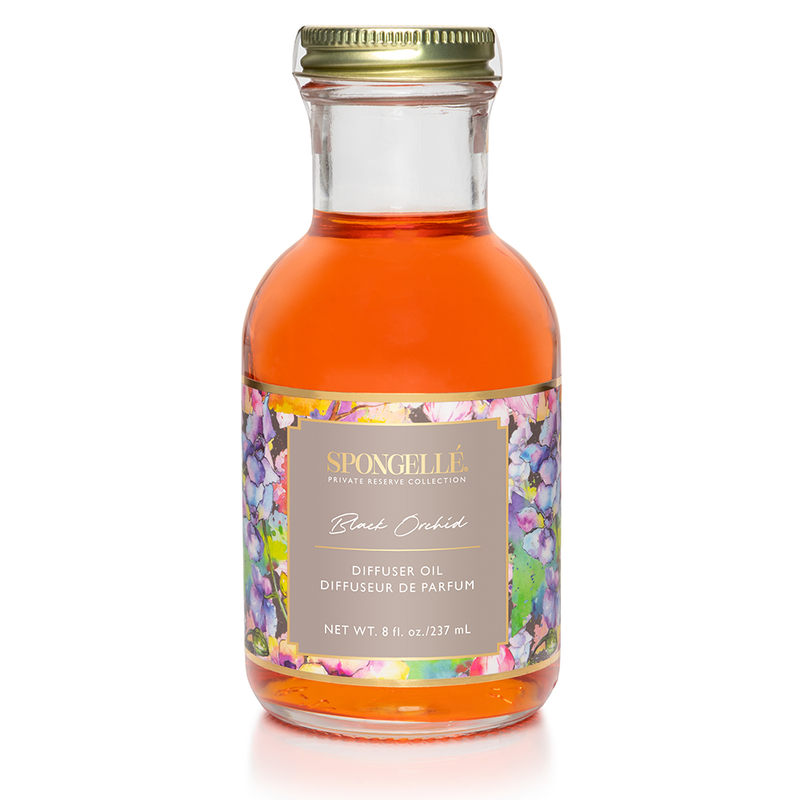 Spongellé Black Orchid Diffuser Oil | Private Reserve Collection Home Fragrance White Smoke