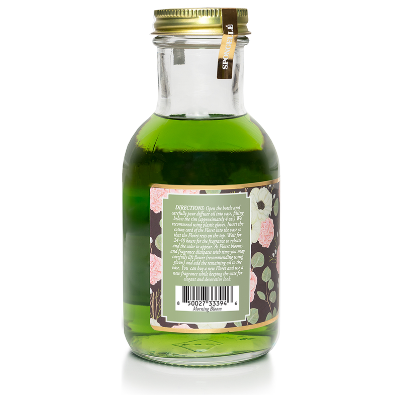 Spongellé Morning Bloom Diffuser Oil | Private Reserve Collection Home Fragrance Dark Sea Green
