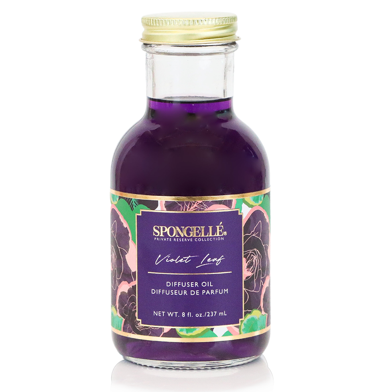 Spongellé Violet Leaf Diffuser Oil | Private Reserve Collection Home Fragrance White Smoke