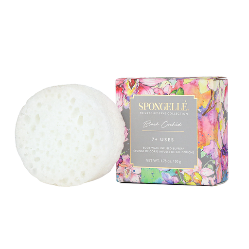 Spongellé Black Orchid | Spongette Body Wash Infused Buffer Light Gray