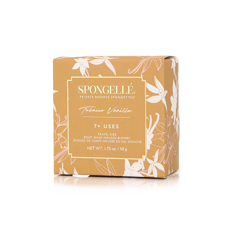 Spongellé Tobacco Vanilla | Spongette Body Wash Infused Buffer Dark Salmon