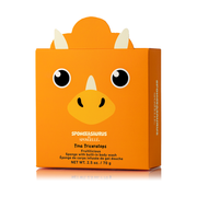 Spongellé Tina Triceratops | Spongeasaurus Dinosaur Buffer Body Wash Infused Buffer Dark Orange