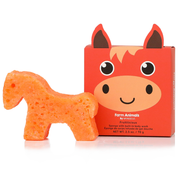 Spongellé Henry Horse | Farm Animals Body Wash Infused Buffer White Smoke