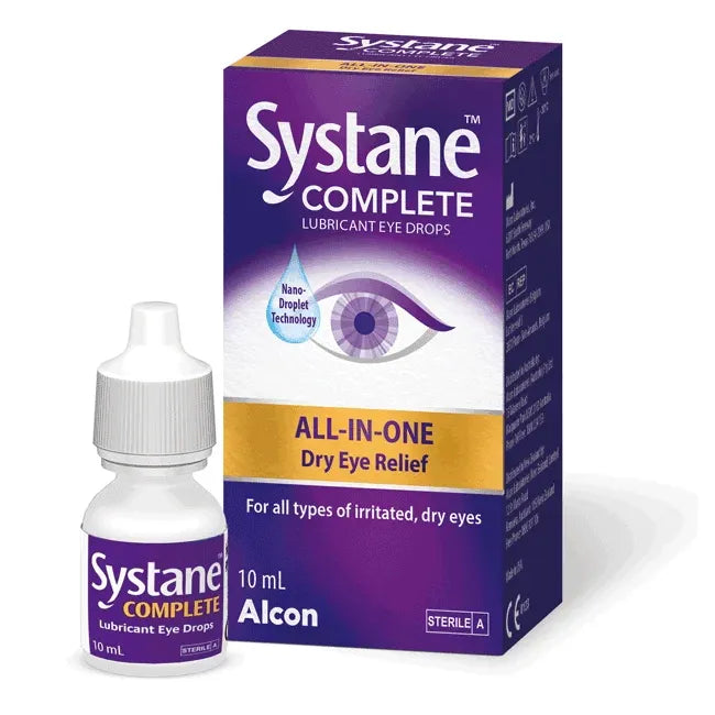 Systane Systane Complete Optimal Dry Eye Relief Lubricant Eye Drops 10 mL Eye Drops & Lubricants White Smoke