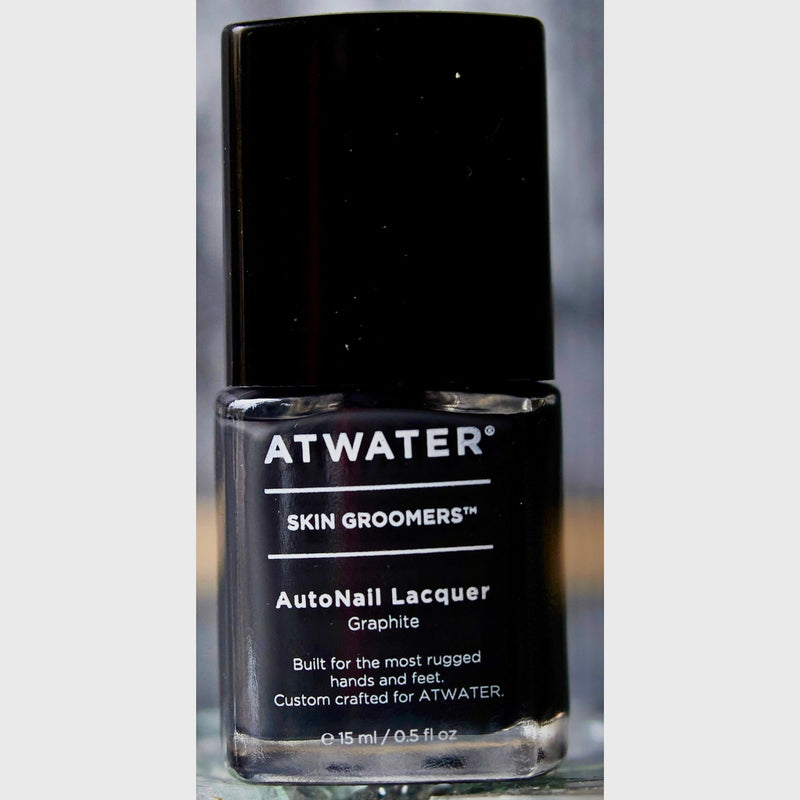 ATWATER Skin Groomers AutoNail Lacquer Graphite Nail Polish Light Gray