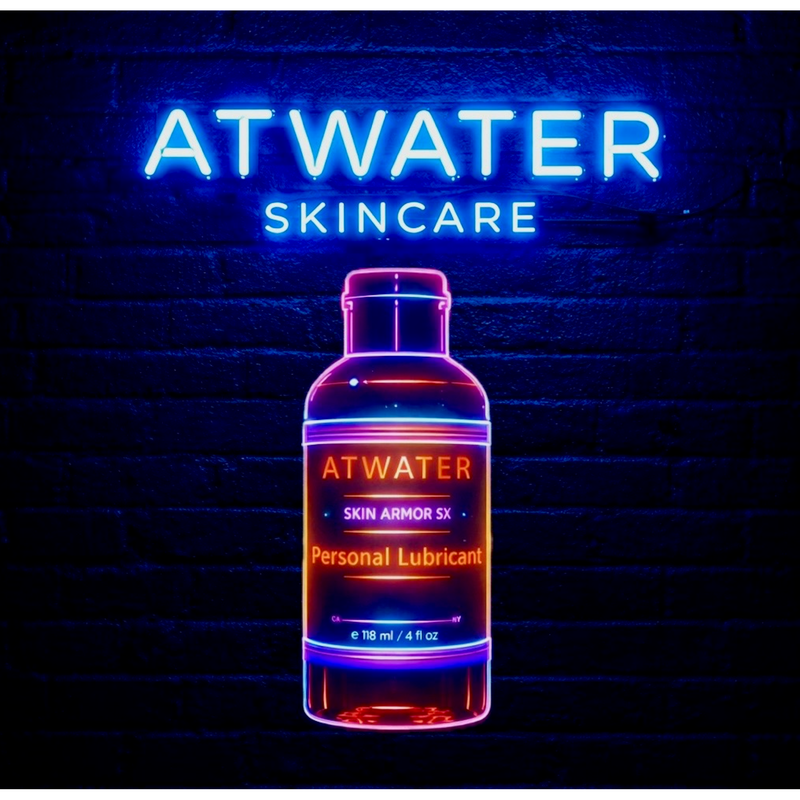 ATWATER Skin Armor SX Personal Lubricant Black 4oz,8oz
