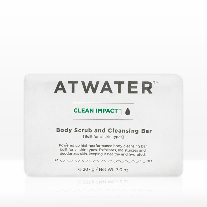 ATWATER Clean Impact Body Scrub and Cleansing Bar Bar Soap Lavender