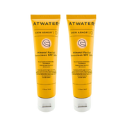 ATWATER Skin Armor Mineral Facial Sunscreen SPF50+ Sunscreen Black Two Pack - SAVE 20%