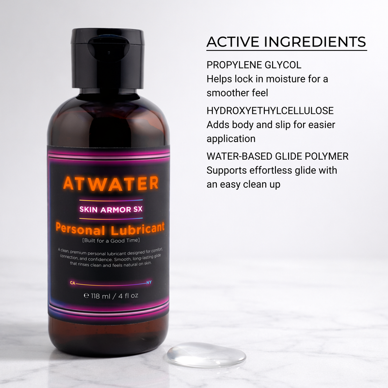 ATWATER Skin Armor SX Personal Lubricant White Smoke 4oz,8oz