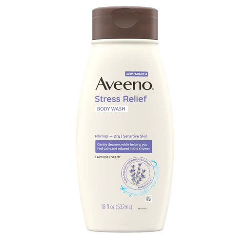 Aveeno Aveeno Stress Relief Oat Body Wash Lavender Scent 18 oz Bath & Body Antique White