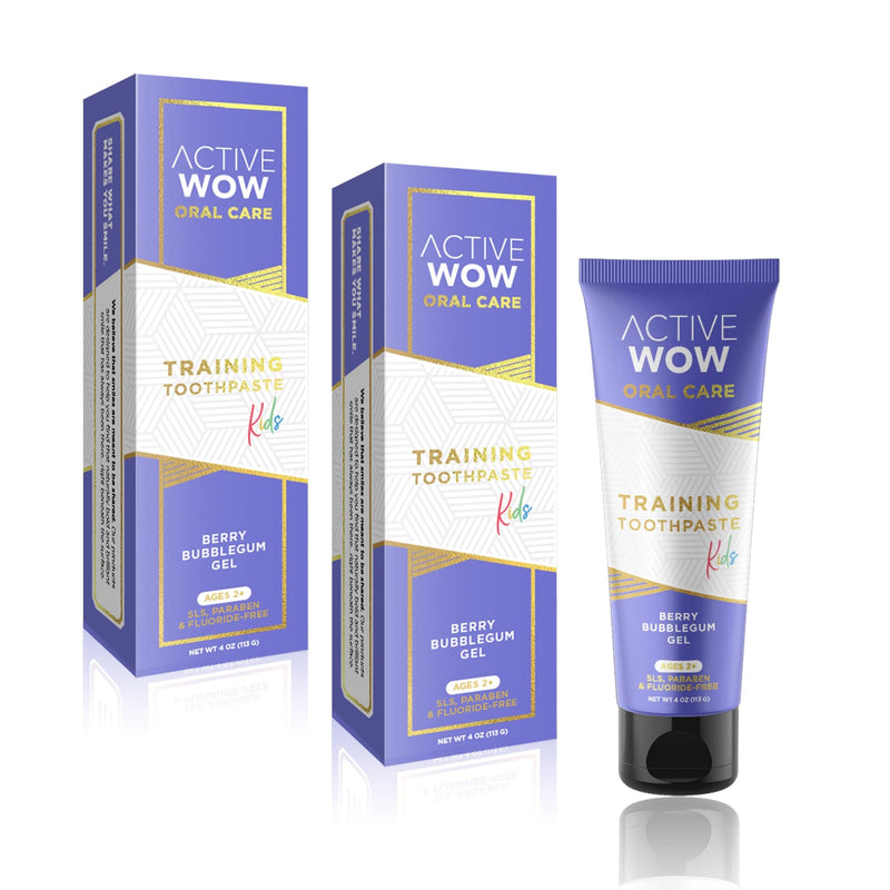 Active Wow Kids Training Toothpaste AW Oral Care White Smoke 2-Pack