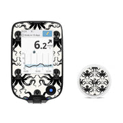 Peelz Abstract Octopus Freestyle Libre 2 Peelz/Stickers White Smoke Receiver + Sensor,Sensor Only