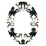 Peelz Abstract Octopus Pod Patch Tape - Pump Peelz Patch Medical Tape White Smoke 12-Pack (Set of 12 Patches),4-Pack (Set of 4 Patches),1-Single (One Patch)