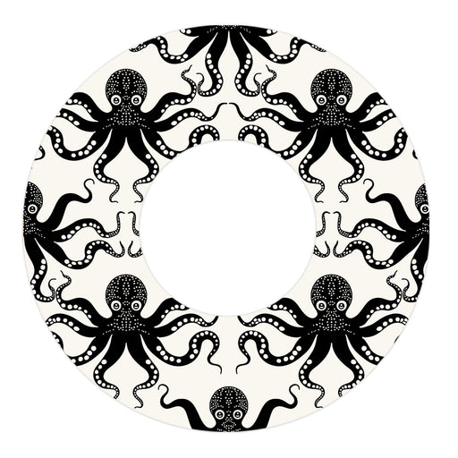 Peelz Abstract Octopus Freestyle Libre 2 Patch Tape - Pump Peelz Patch Medical Tape White Smoke 12-Pack Libre 2 (Set of 12 Patches),4-Pack Libre 2 (Set of 4 Patches)