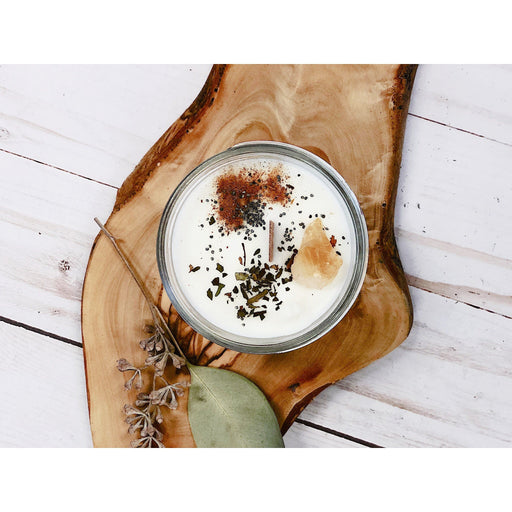 Butter Me Up Organics Abundance Candle / Ritual Candle / Intention Candle / Hand Poured Candle / Soy Wax Candle/ Butter Me Up Organics / Good Luck Candle / Money Metaphysical Light Gray One Abundance Candle,One Full Candle Set