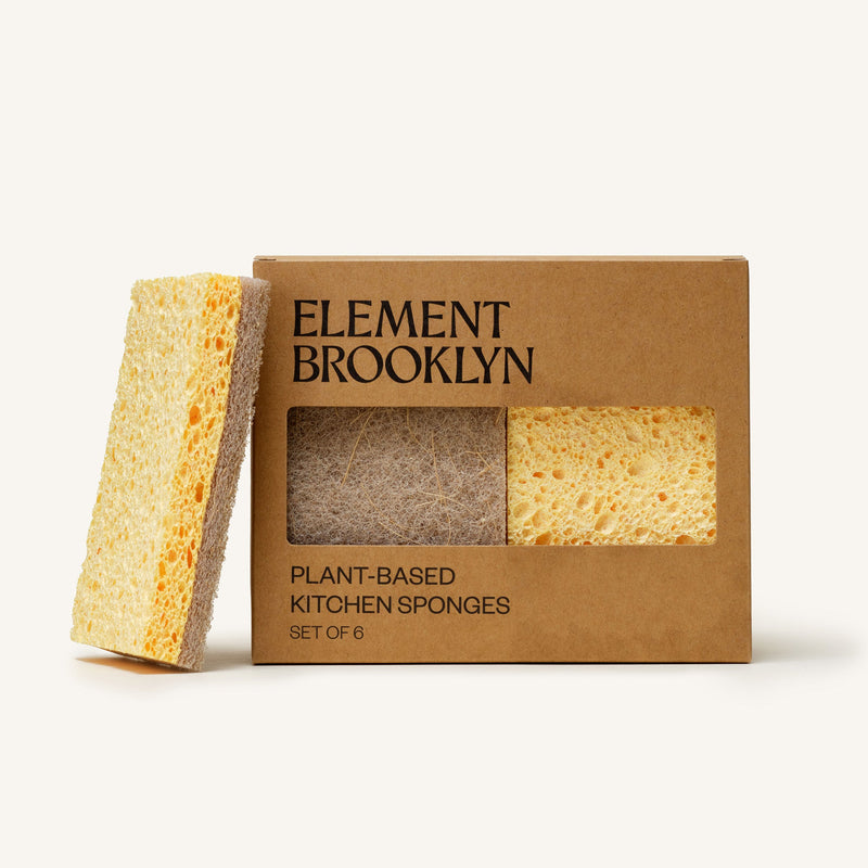 Element Brooklyn Plant-Based Kitchen Sponges Kitchen Seashell