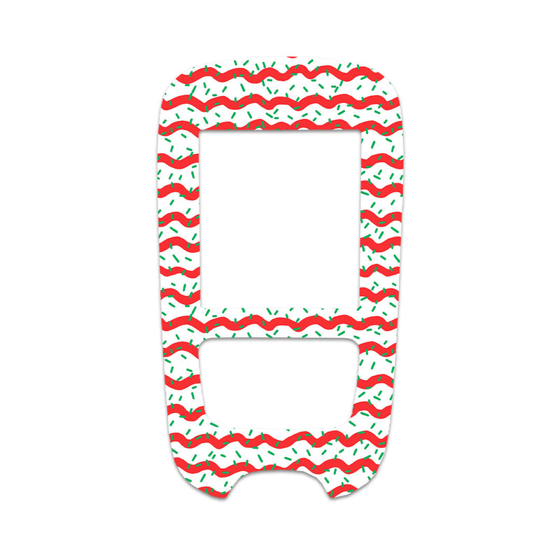 Peelz Christmas Icing Accu-Chek Guide Glucometer Sticker - Pump Peelz Peelz/Stickers White Smoke