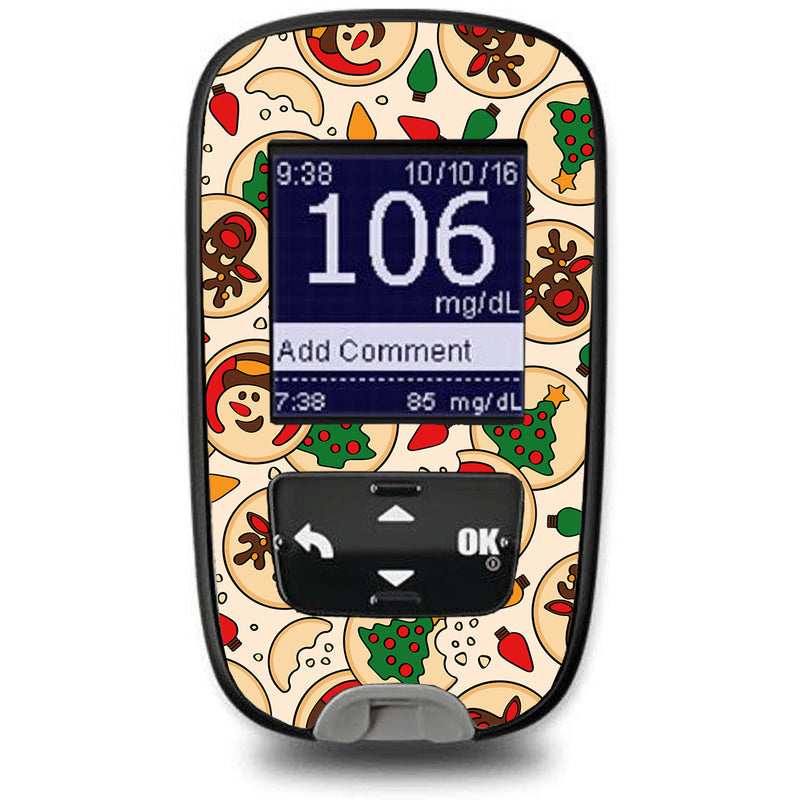 Peelz Santa's Cookies Accu-Chek Guide Glucometer Sticker - Pump Peelz Peelz/Stickers White Smoke
