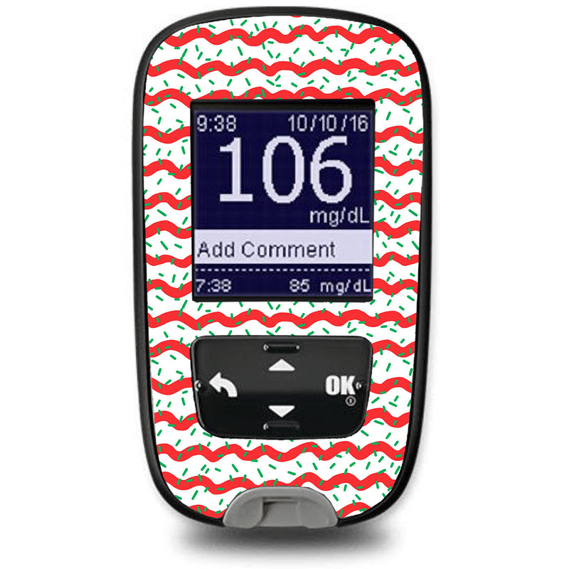 Peelz Christmas Icing Accu-Chek Guide Glucometer Sticker - Pump Peelz Peelz/Stickers White Smoke