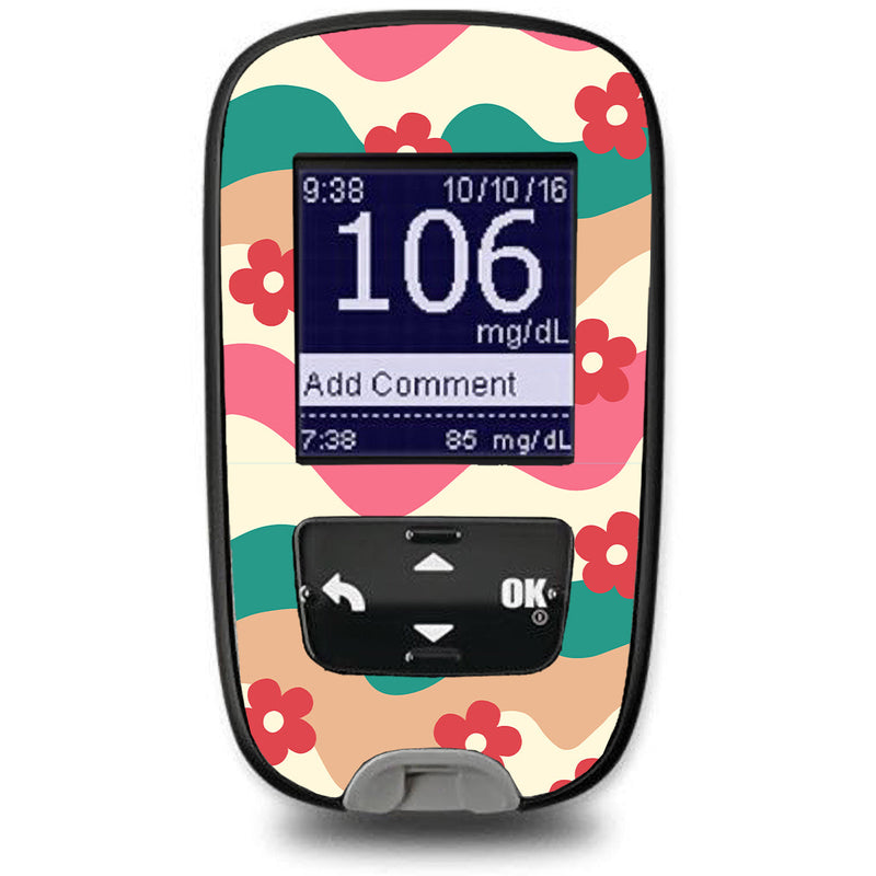 Peelz Retro Noel Accu-Chek Guide Glucometer Sticker - Pump Peelz Peelz/Stickers White Smoke