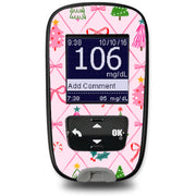 Peelz Coquette Christmas Accu-Chek Guide Glucometer Sticker - Pump Peelz Peelz/Stickers White Smoke