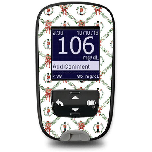 Peelz Nutcracker Noel Accu-Chek Guide Glucometer Sticker - Pump Peelz Peelz/Stickers White Smoke