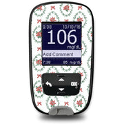 Peelz Poinsettia Parade Accu-Chek Guide Glucometer Sticker - Pump Peelz Peelz/Stickers White Smoke