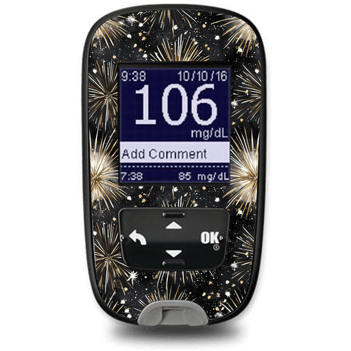 Peelz Fireworks Sticker for the Accu-Chek Guide Glucometer Peelz/Stickers Dark Slate Gray