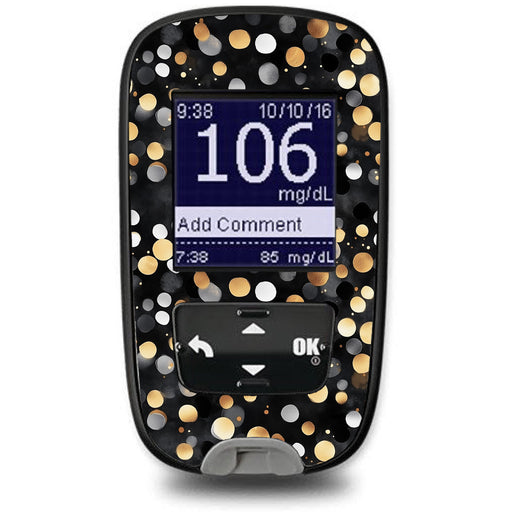 Peelz Bokeh Glow Sticker for the Accu-Chek Guide Glucometer Peelz/Stickers Black
