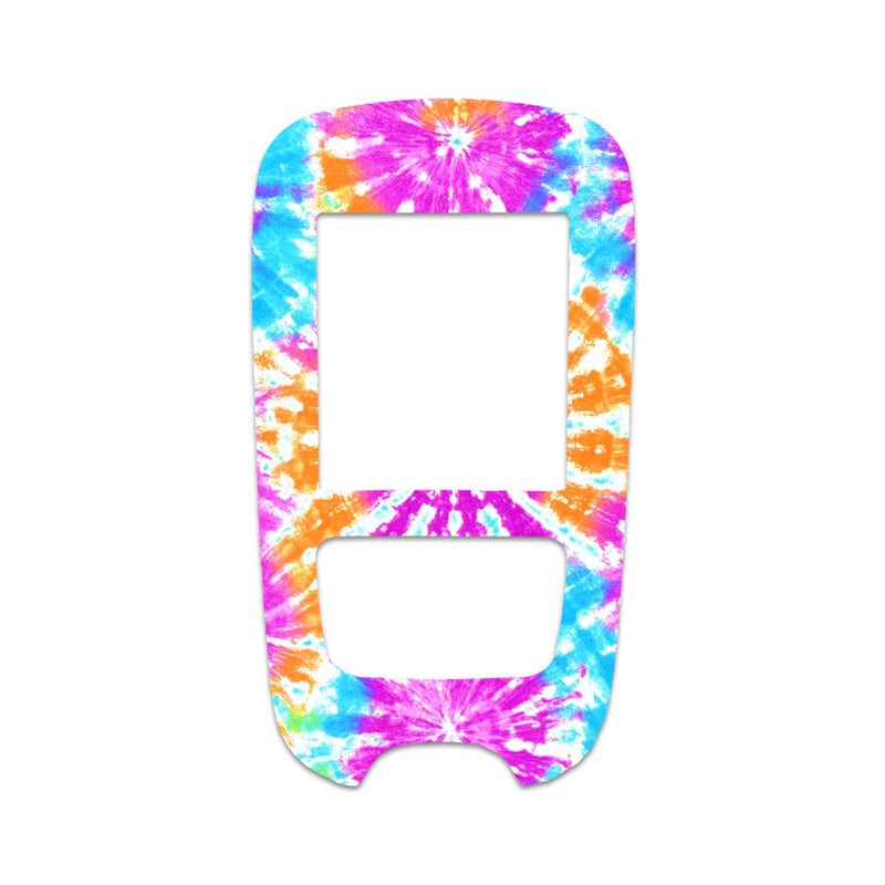 Peelz Neon Tie Dye Sticker for the Accu-Chek Guide Glucometer Peelz/Stickers White Smoke