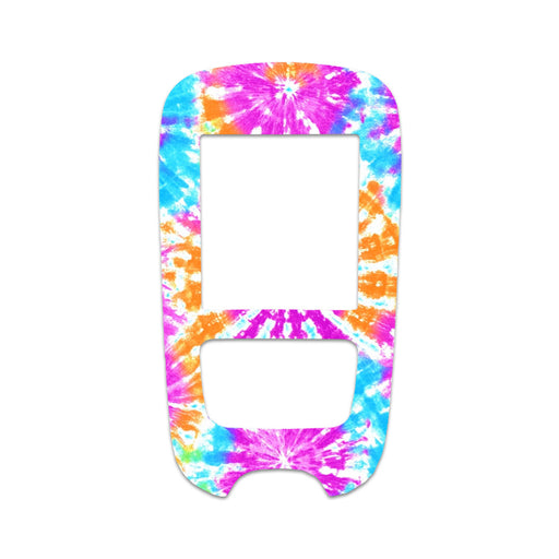 Peelz Neon Tie Dye Sticker for the Accu-Chek Guide Glucometer Peelz/Stickers White Smoke