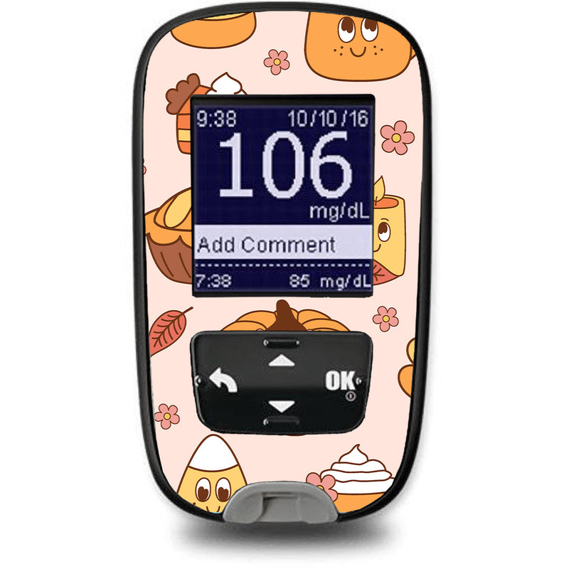 Peelz Cozy Harvest Accu-Chek Guide Glucometer Sticker - Pump Peelz Peelz/Stickers White Smoke